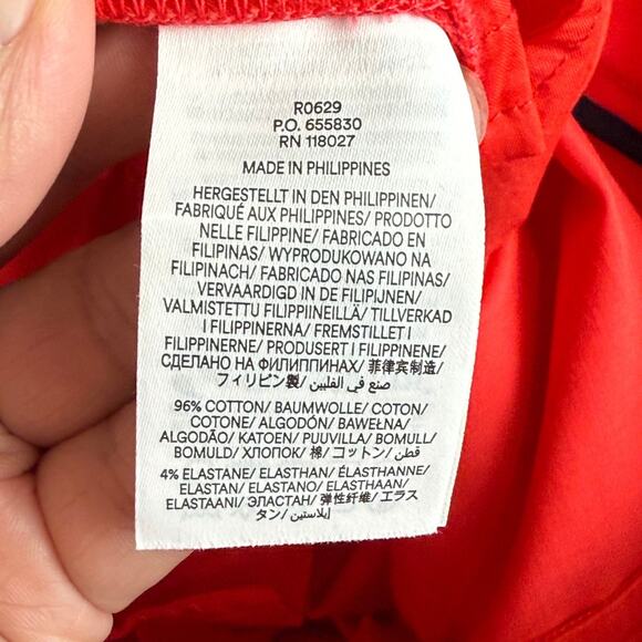 Boden Richmond Pants Womens 4R Red Stretch Straight Flat Front Trousers Career - Picture 5 of 7